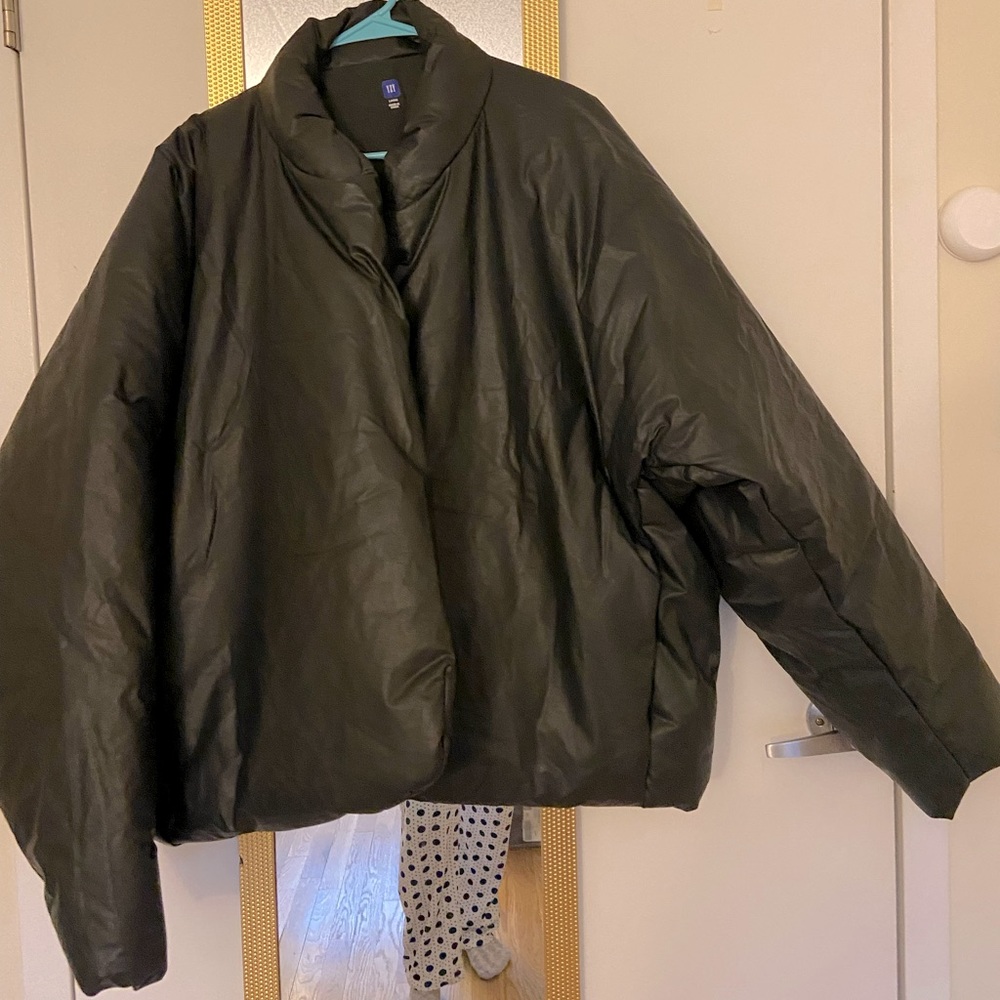 Brand new never worn Yeezy Gap black coat size Large